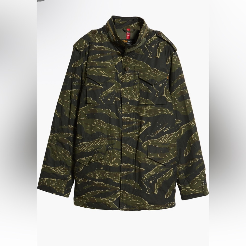 Alpha Industries M-65 Defender Waxed Camo Field Jacket  size 3XL